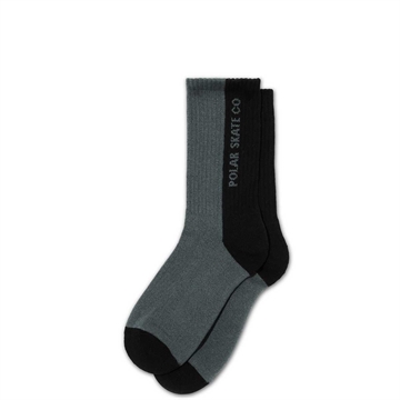 Polar Skate Co Rib Socks 50/50 Black